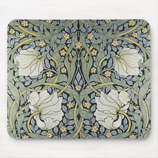 Tapis De Souris William Morris - Design Motif Pimpernel (Devant)
