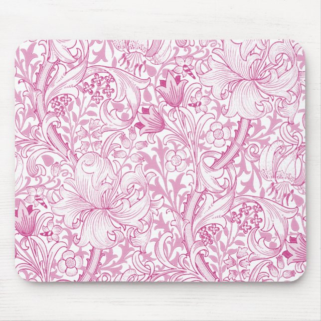 Tapis De Souris William Morris Golden Lily modèle floral (Devant)
