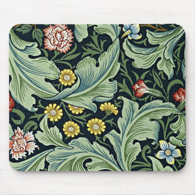 Tapis De Souris William Morris - Leicester Conception florale vint (Devant)