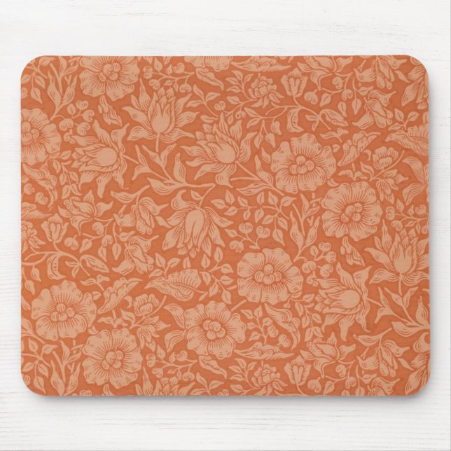 Tapis De Souris William Morris Mallow Fond d'écran floral (Devant)