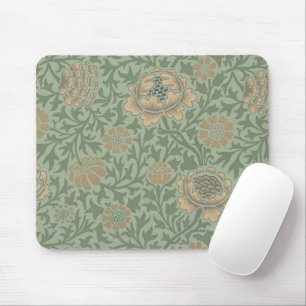 Tapis De Souris William Morris motif floral Grafton vert sauge