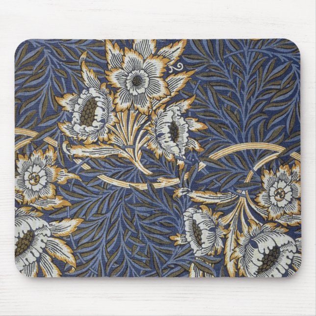 Tapis De Souris William Morris Tulip et Willow Floral (Devant)