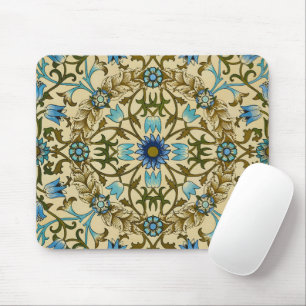 Tapis De Souris William Morris Vintage Blue Motif Sans Couture