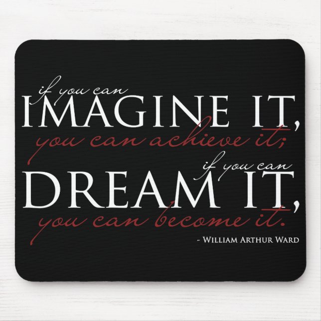 Tapis De Souris William Ward imaginent la citation (Devant)