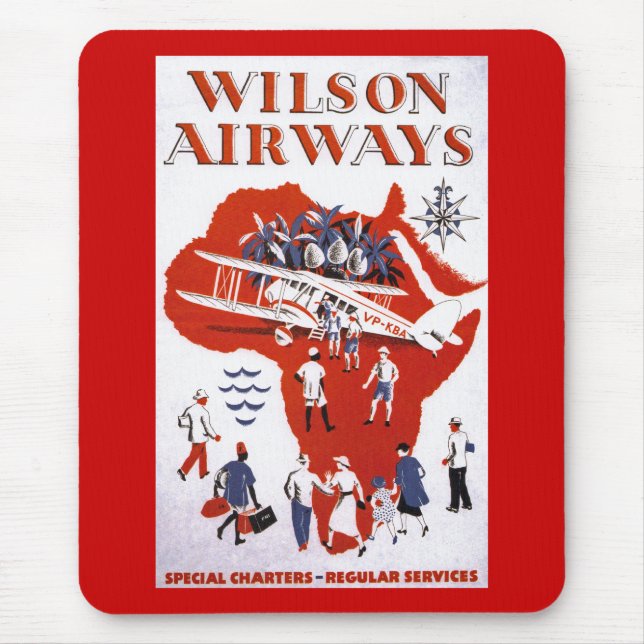 Tapis De Souris Wilson Airways ~ Afrique (Devant)