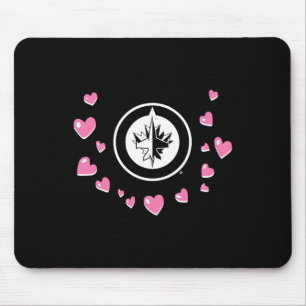 Tapis De Souris Winnipeg Jets Saint-Valentin Amour Nhl Officiellem