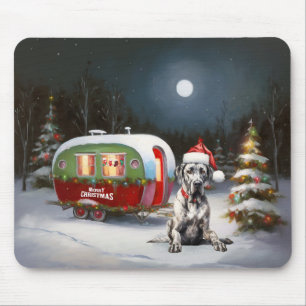 Tapis De Souris Winter Great Dane Caravan Christmas Adventure