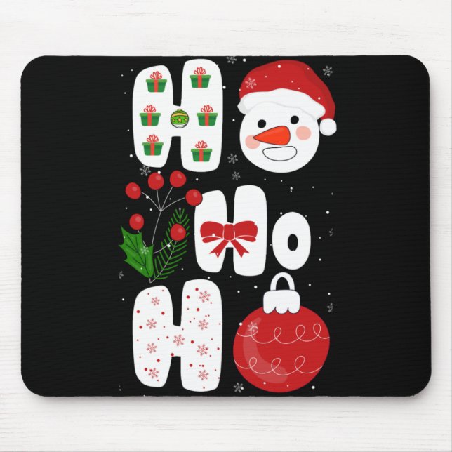 Tapis De Souris Winter Magic Design Retro Winter Christmas Vector  (Devant)