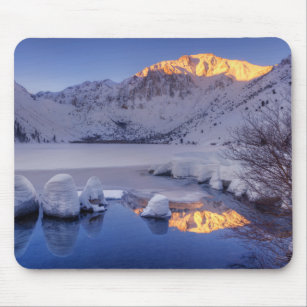 Tapis De Souris Winter Sunrise Convict Lake   Sierra Nevada
