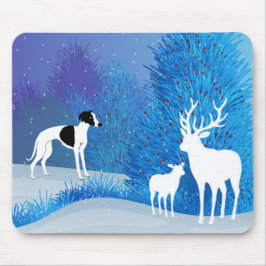Tapis De Souris Winter Whippet 