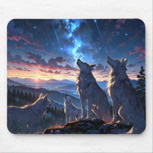 Tapis De Souris 🌕 🐺 Wolf Pack Mousepad - United by Instinct, Dri