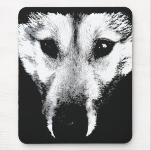 Tapis De Souris Wolf Pup Mousepad Cadeaux Malamute Husky Chiens
