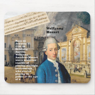 Tapis De Souris Wolfgang Mozart Mousepad