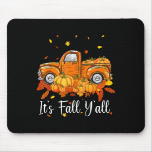 Tapis De Souris Women It's Affaire Y'all Pumkin Truck Autumn Tree 