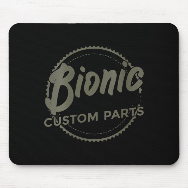 Tapis De Souris Womens Bionic Knee Club Parts Funny Knee Replaceme (Devant)
