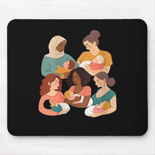 Tapis De Souris Womens Breastfeeding Lactation Consultant Birth Wo (Devant)