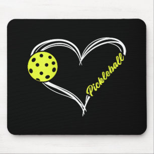 Tapis De Souris Womens Love Pickleball - mignon match de picklebal