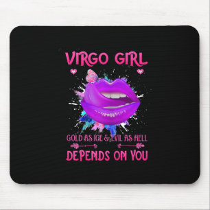 Tapis De Souris Womens Virgo Girl Septembre Lips Queen Birthday
