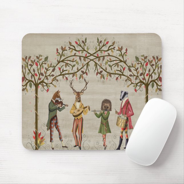Tapis De Souris Woodland Animaux Minstrel Group (Avec souris)