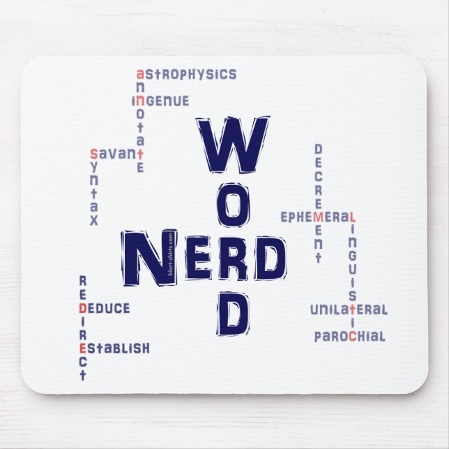 Tapis De Souris Word Nerd (Devant)