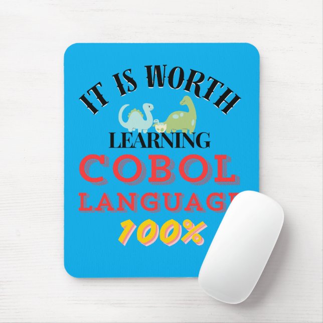 Tapis De Souris Worth Learning Cobol Programming Language (Avec souris)