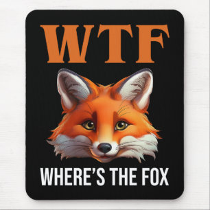 Tapis De Souris WTF - Où est le Fox