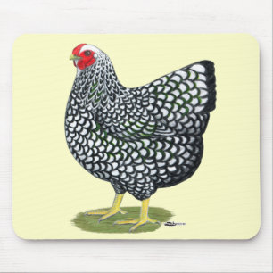 Tapis De Souris Wyandotte : Hen à lacet argent