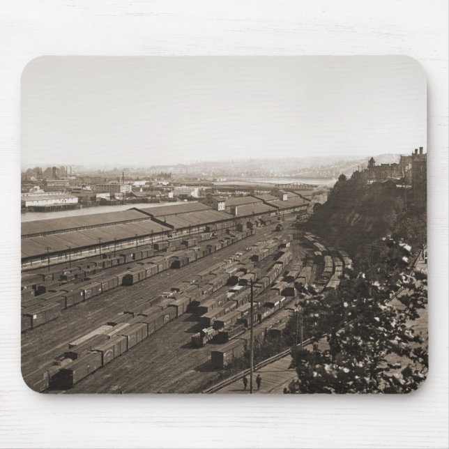 Tapis De Souris Yard et Tideflats de lune de Tacoma (Devant)