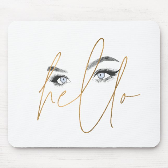 Tapis De Souris yeux bonjour (Devant)