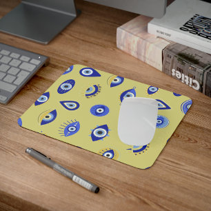 Tapis De Souris Yeux maux bleus modernes
