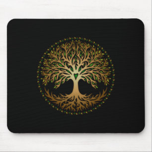Tapis De Souris Yggdrasil, Celtique, Arbre, Vie, Nordique, Mytholo