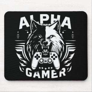 Tapis De Souris Yin Yang Alpha Joueur Loup