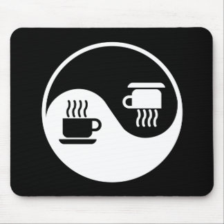 Tapis De Souris Ying et Yang de café