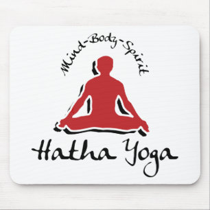 Tapis De Souris Yoga de Hatha d'esprit de corps d'esprit