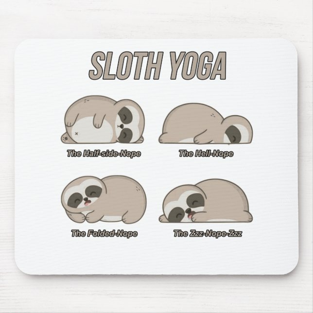 Tapis De Souris Yoga de paresse (Devant)