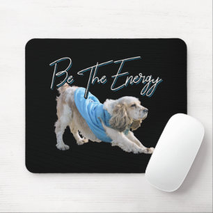 Tapis De Souris Yoga Downward Dog - Soyez La Citation De L'Énergie