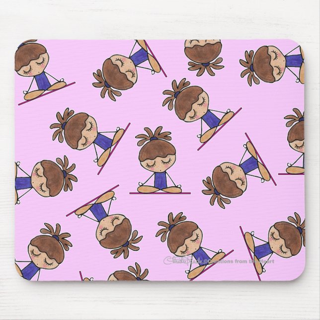 Tapis De Souris Yoga Girl (Devant)
