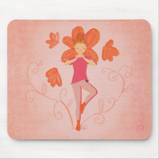 Tapis de souris Yoga_ Pose de l'arbre
