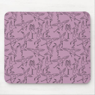 Tapis De Souris Yoga pose motif Yoga sans couture motif 36