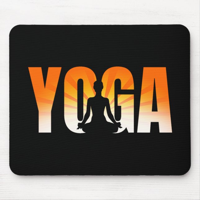 Tapis De Souris Yoga Sunshine (Devant)