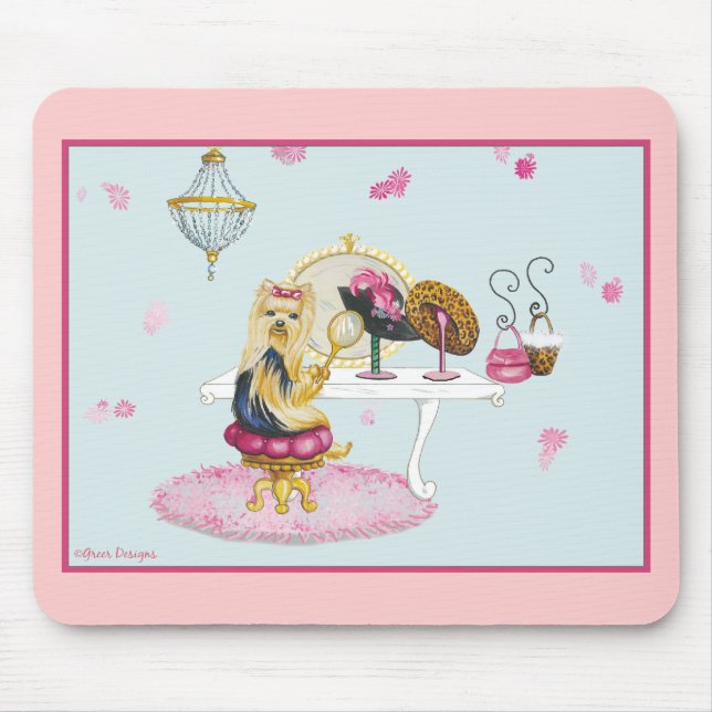 Tapis De Souris Yorkie Boudoir (Devant)