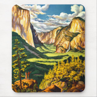 Tapis De Souris Yosemite National Park California Travel Art