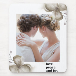 Tapis De Souris Zazzle love peace & joy  mouse pad 