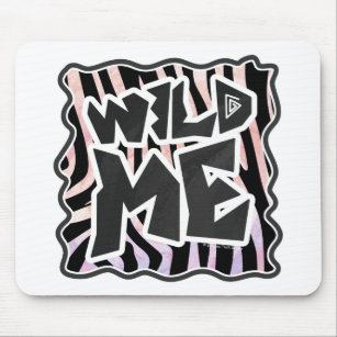Tapis De Souris Zebra Black and Pink Wild me