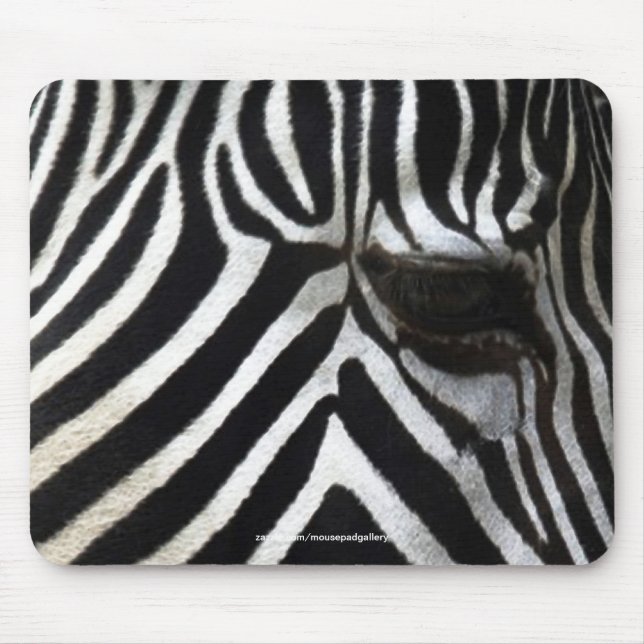 Tapis De Souris Zebra Eye African Horse Faune Mousepad (Devant)