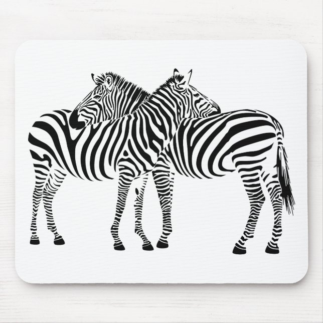 Tapis De Souris Zebra Love (Devant)