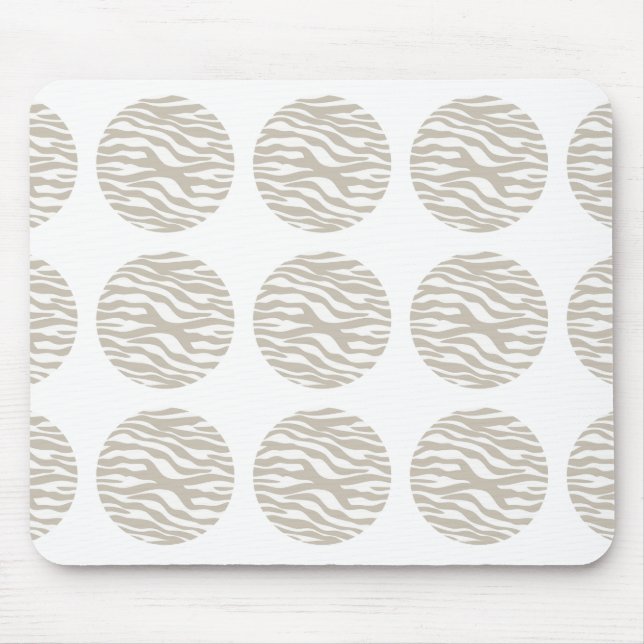 Tapis De Souris Zebra Print Pois Mousepad (Devant)