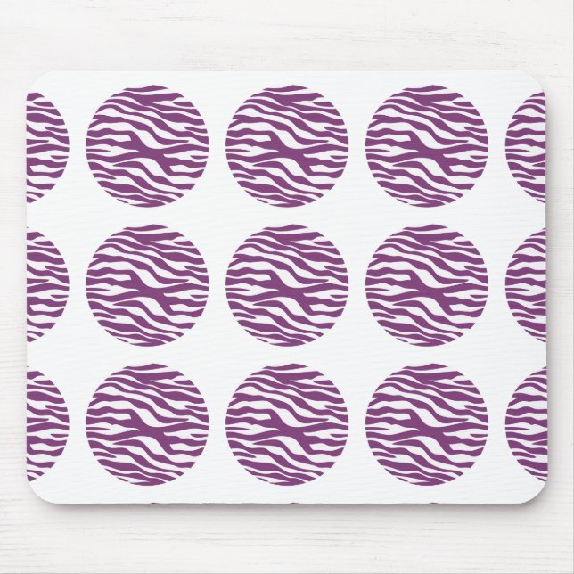 Tapis De Souris Zebra Print Pois Mousepad (Devant)