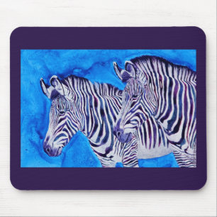 Tapis De Souris Zèbre Mousepad - "voyant le double "