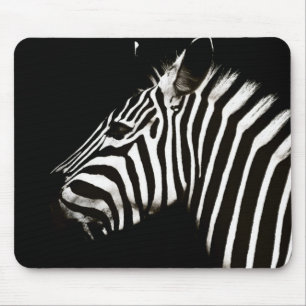 Tapis De Souris Zèbre noir et blanc rayures Animal